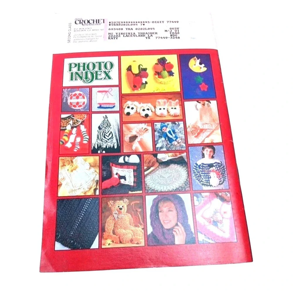 Lot of 6 Annies Crochet Newsletter Mags 1988.89, 90.Knit Crochet/Sewing/Patterns